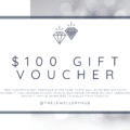 Image that has text that reads $100 gift voucher with the Jewelery Hub